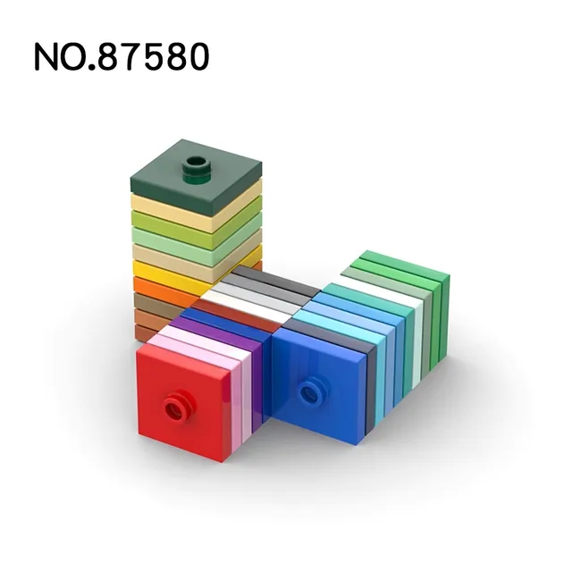 20Pcs MOC Parts 87580 Plate Special 2 x 2 Compatible Bricks DIY Assmble Building Blocks Particle Kid Puzzle Brain Toy Gift 3