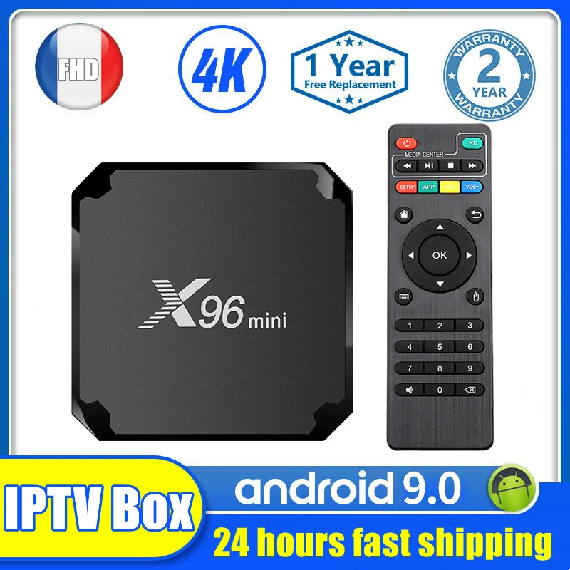 X96 Mini Android 9.0 Smart Iptv Box 8K Amlogic S905W HD Best France Free Shipping Support 2.4G Wifi IP TV |