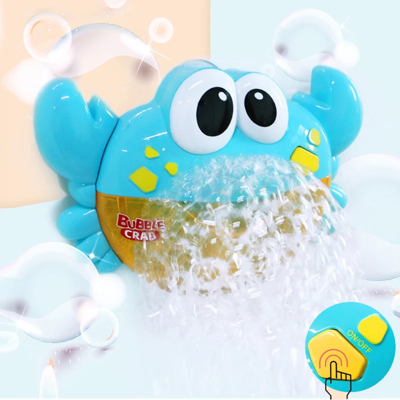 outdoor baby toddler toys	 New Bubble Crabs Baby Bath Toy Funny Music Kids Bath Toy Automatic Bubble Bathtub Soap Maker Baby Bathroom Toy Hot Sale baby bath toys