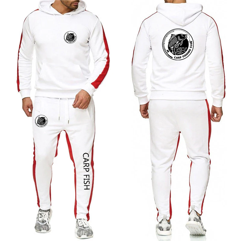 Men's Comfortable Gradient Hoodies Sweatpant Sets