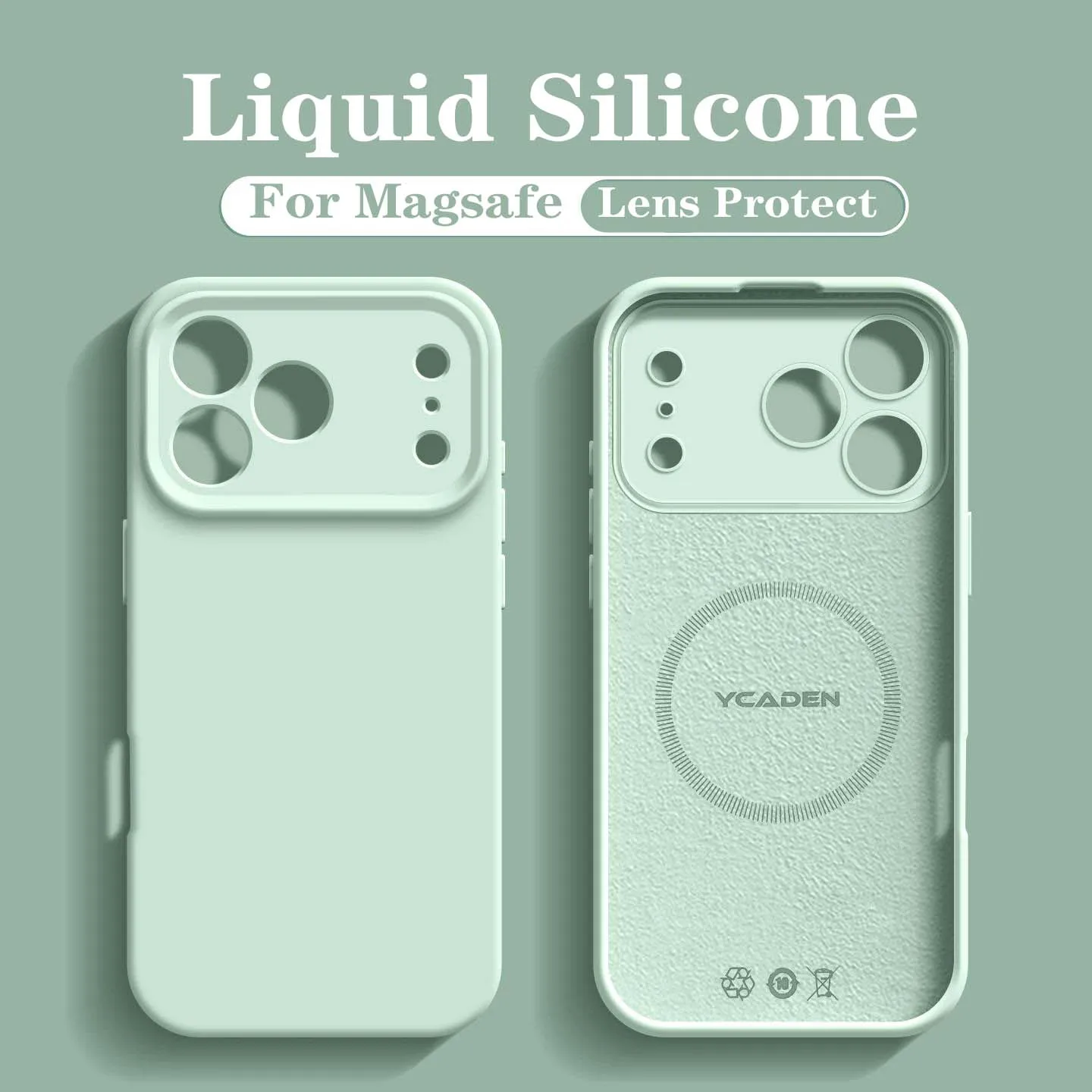Premium Liquid Silicone MagSafe-Compatible Wireless Charging Phone Case - Smooth and Luxurious Finish