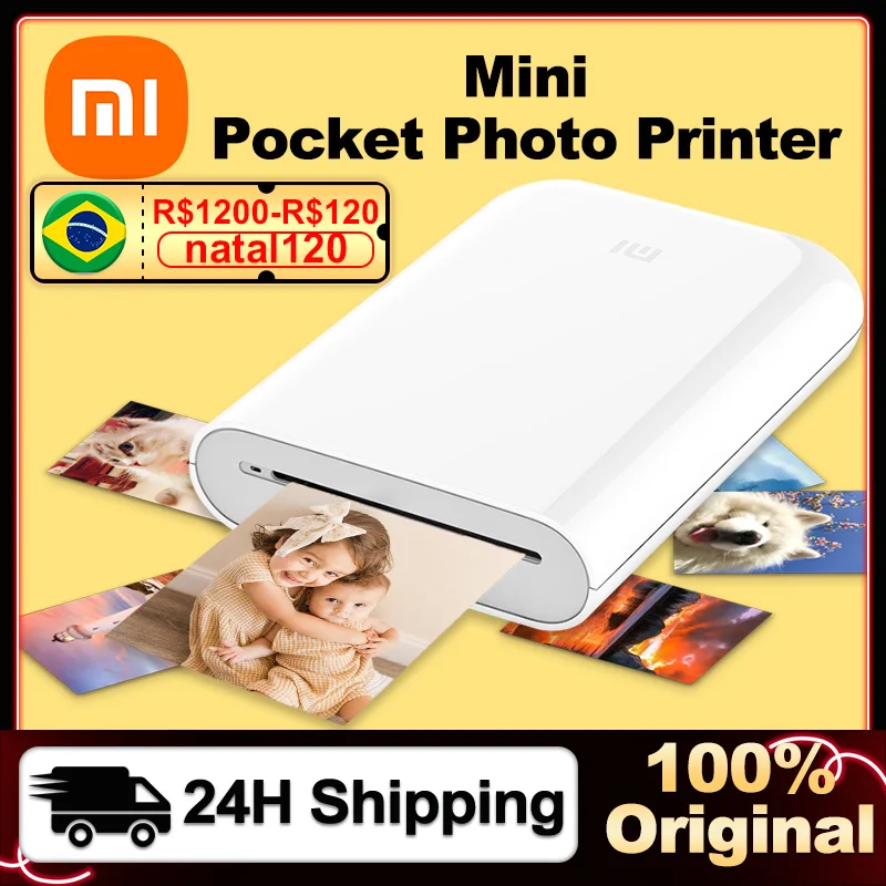 New Xiaomi Mijia Ar Photo Printer 300dpi Portable Photo Mini Pocket With Diy Share 500mah Picture Pocket Printer Global Version - Smart Remote Control - AliExpress - Xiaomi for Smart home