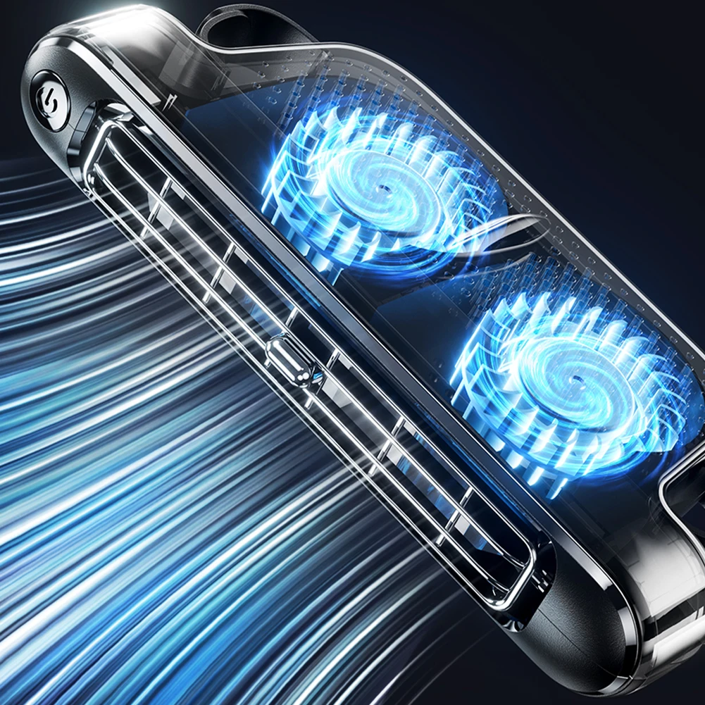 USB Car Fan for Backseat 5V/2A Portable Car Seat Headrest Fan Electric Car Seat Fan for Mini Cars RVs Sedans