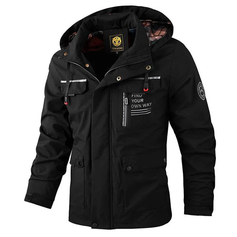 Hooded Jacket Winter Jacket Military Men Trekking Heating Withzipper Sports Sport Cardigan Sportsfor Military Windshield
