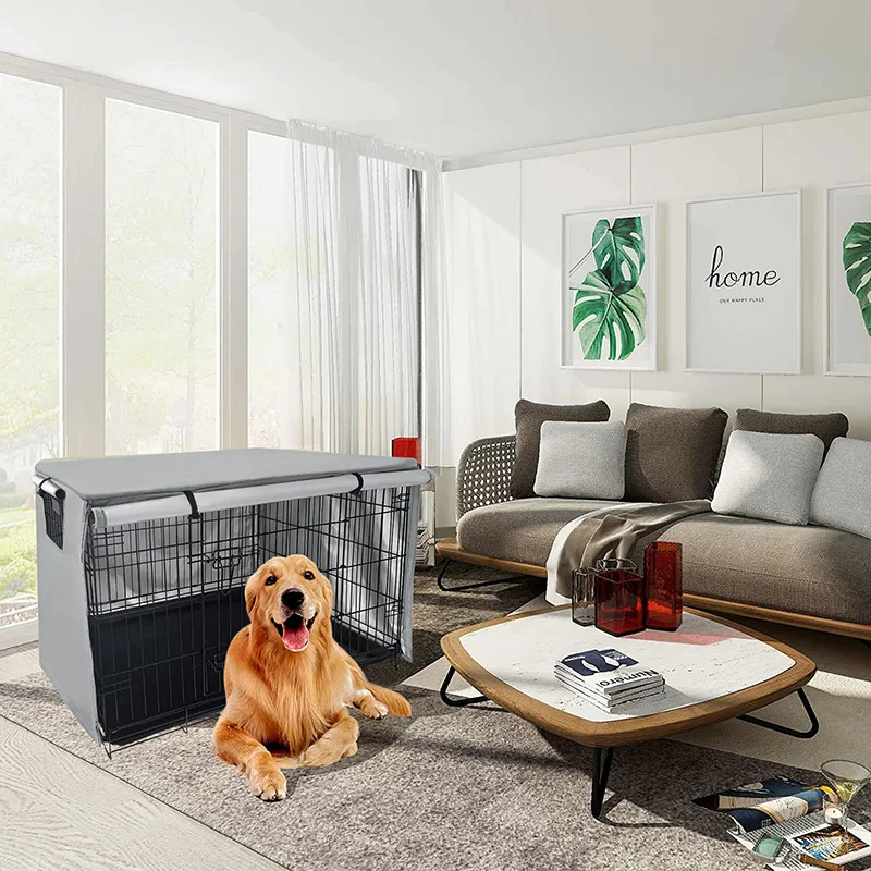 UniversalDogCageCoverWireCrateRainproofDustCoversDogOutdoor