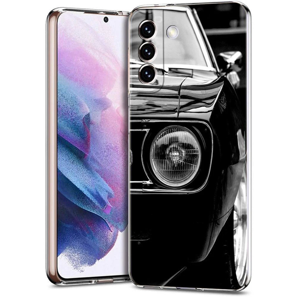 Classic Vintage Retro Car Design Soft Clear Phone Case