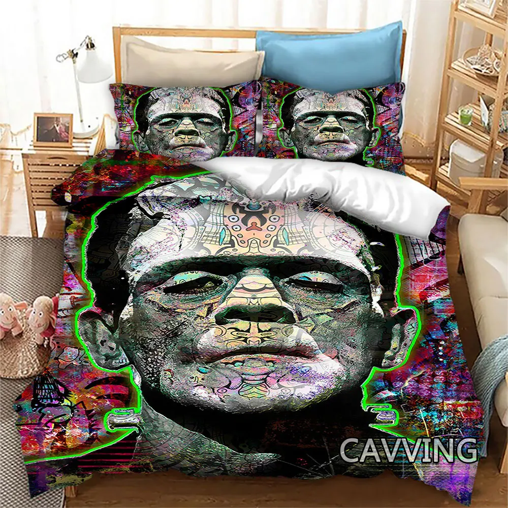 

Frankenstein 3D Printed Bedding Set Duvet Covers & Pillow Cases Comforter Quilt Cover (US/EU/AU Sizes) Home Textile H02