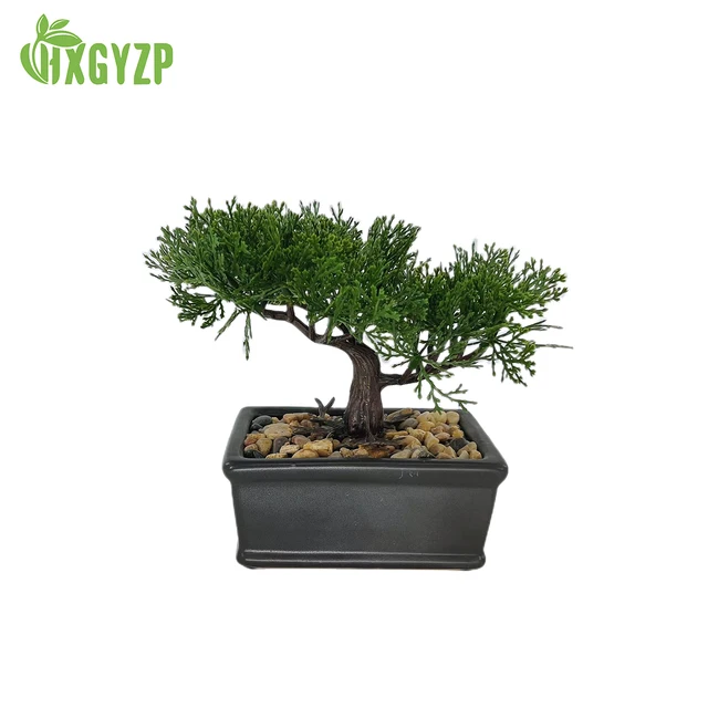 Hxgyzp Mesterséges Bonsai Fa Ajándék Cserepes Kerti Szálloda Irodai Asztali Díszek Műanyag Dekoráció Hamis Növények