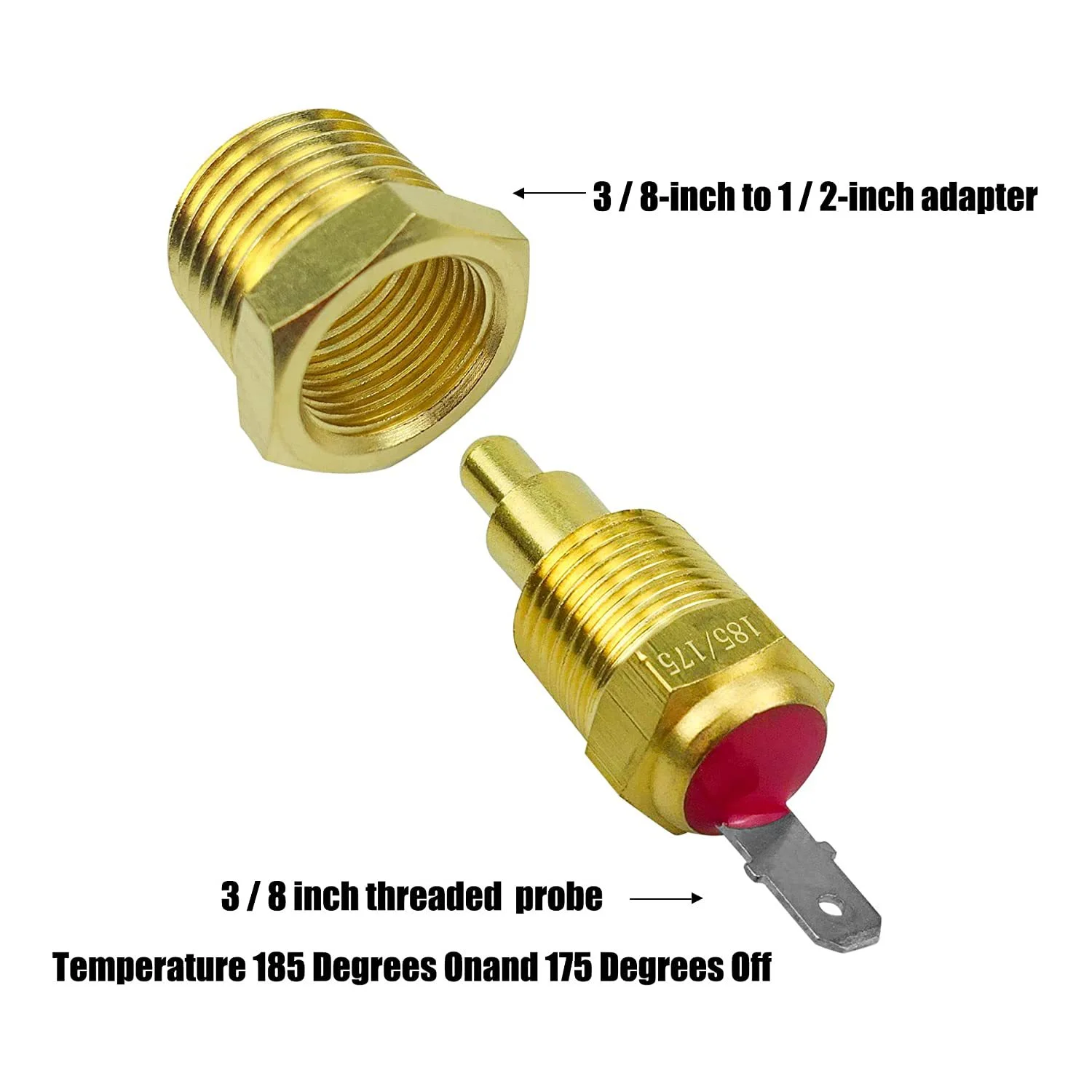 Dual Electric Fan Wiring Kit Dual Electric Fan Relay Kit 185 On 175 Off 4 Pin 40 AMP Waterproof Relay