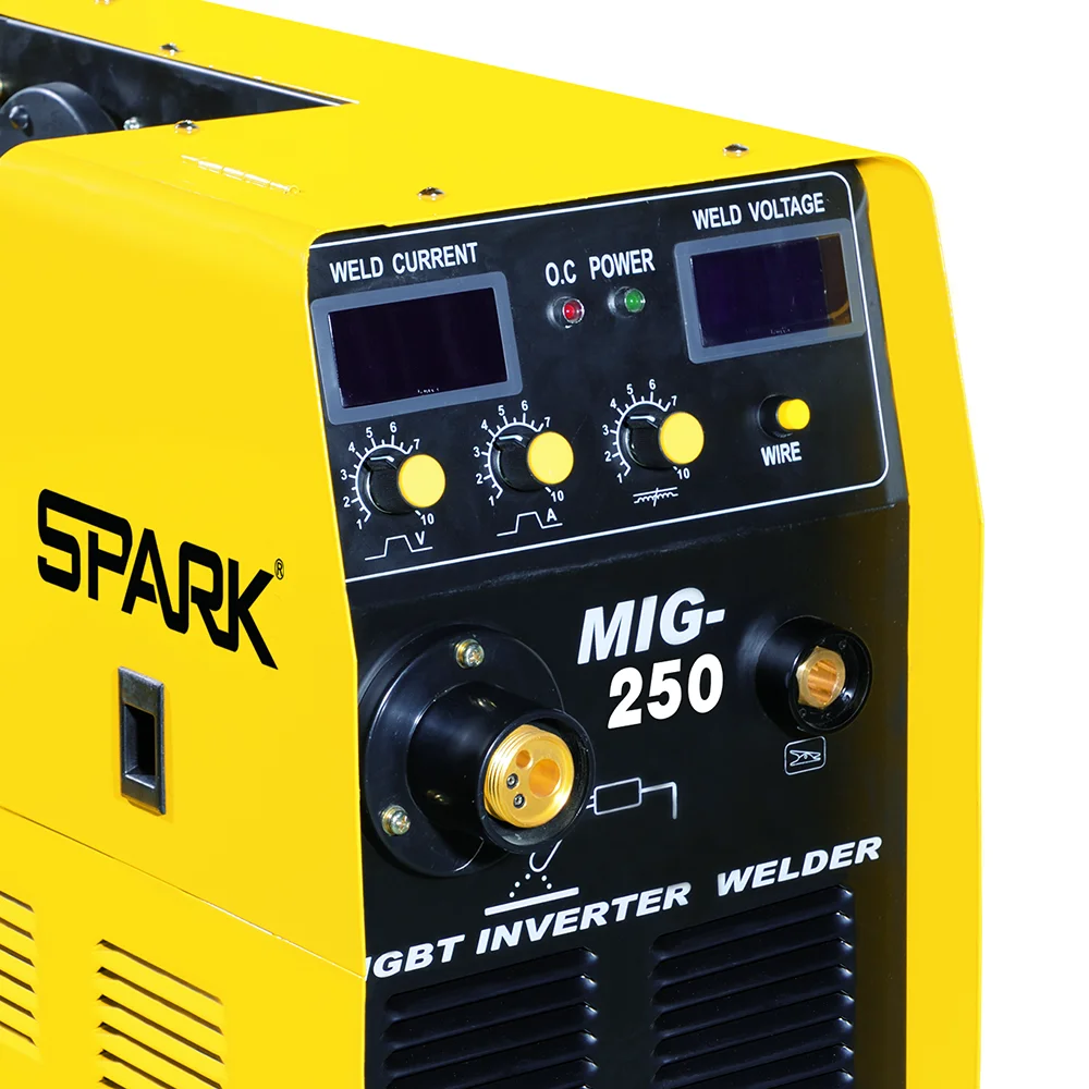 Best price nbc 250 mig 250 welder mig-250 igbt inverter pulse co2 aluminum mig welding machine 2
