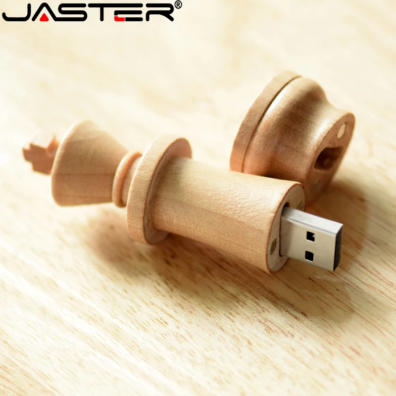 Деревянный Шахматный набор 64 Гб флэш-накопитель USB 2 0 кленовый 32 ГБ Бесплатный