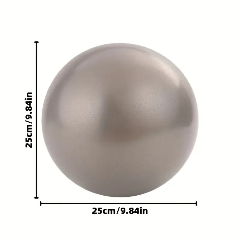25cm Small Pilates Ball PVC Thickened Explosion-proof Frosted Home Gym Exercise Balls Glossy Yoga Ball Dance Fitness Accessories