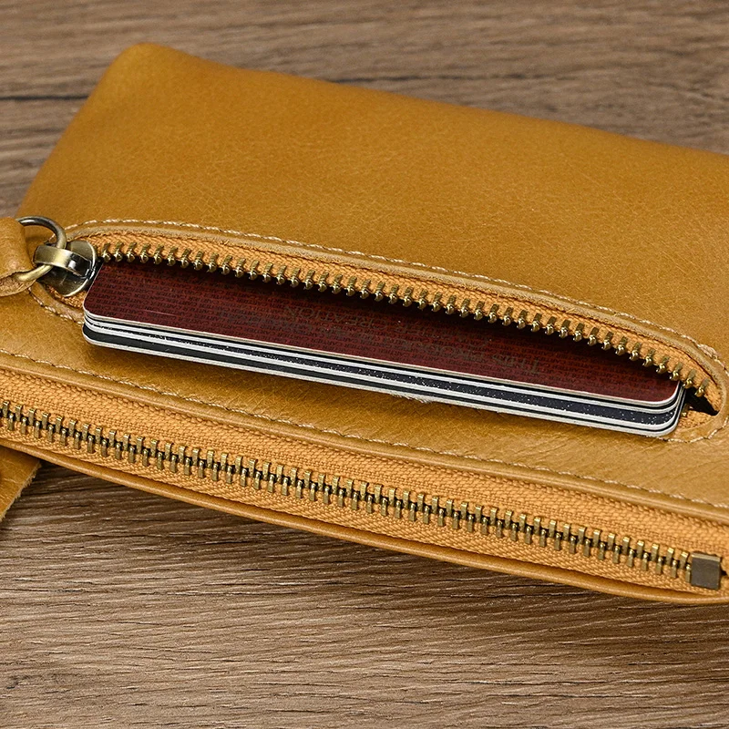 Vintage Crazy Horse Leather Men Coin Purse Genuine Leather Zipper Coin Wallet Retro Key Holder Small Money Bag clutch bag key case coin purse card wallet coin wallet
