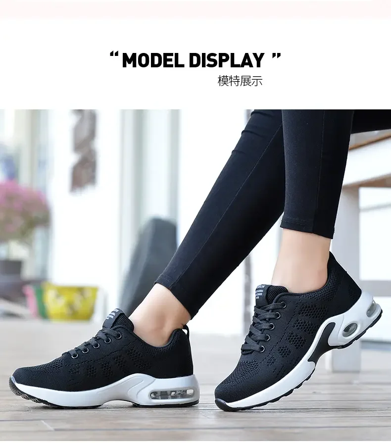 Description Picture 3 of itemProfessional Running Shoes For Women Lightweight Designer Air Mesh Breathable Gym Sneakers Lace-Up Outdoor Sports Tennis Shoe