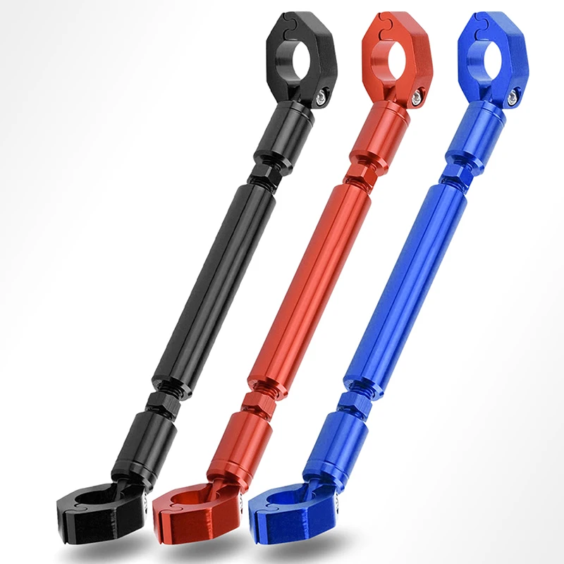 Manillar Cruzado De Equilibrio Universal - Aleación De Aluminio Ajustable (22 Mm) - Barra Reforzada Antivibraciones Para Motocicletas - Color Rojo