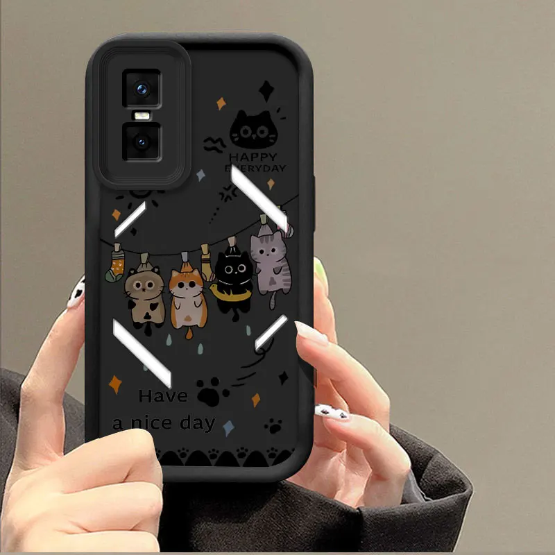 Cartoon Cat Soft Silicone Shockproof Protective Case