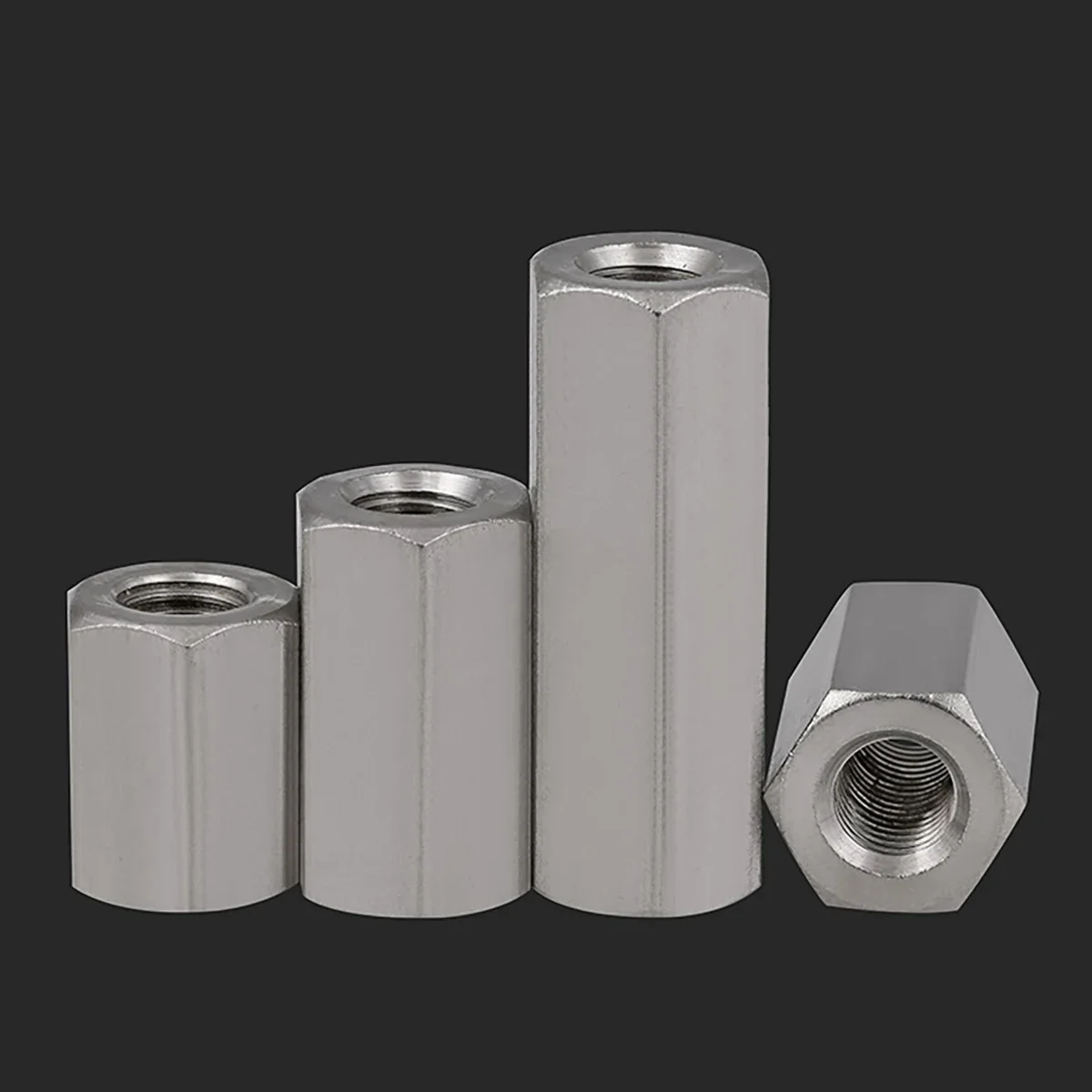 Description Picture 2 of item304 Stainless Steel Hexagon Extension Nut / Connector Screw Cap M4M5M6M8M10M12-M24