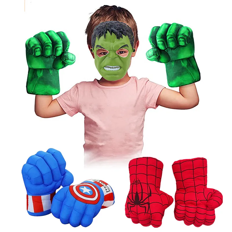 Kids Superhero Foam Smash Gloves - Infinity War Dress Up Props