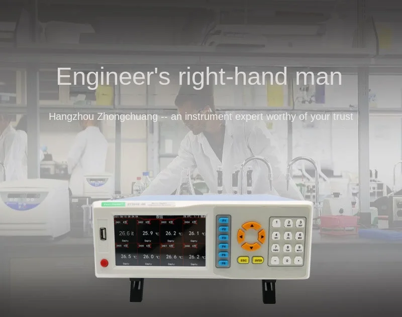 ET3916-08 Digital Temperature Recorder 8 Channels -200℃~1372℃ Industrial Tempera