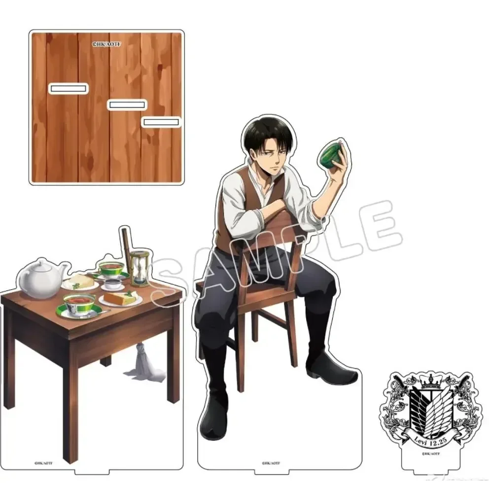 Levi Ackerman Anime Action Figure Acrylic Stand Plate Cosplay Toy Gift