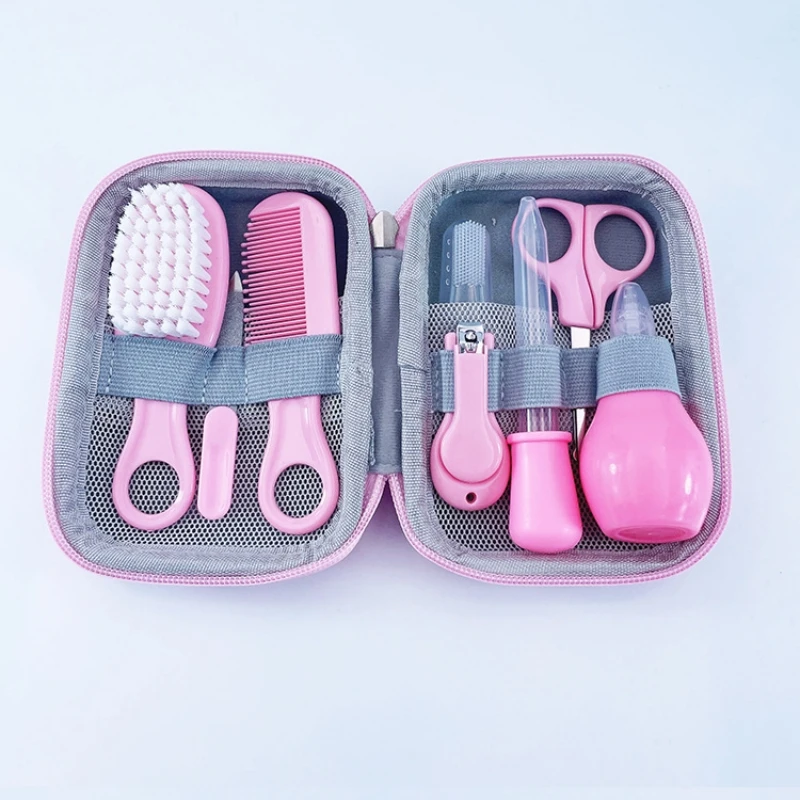 1/8 pcs/Set Newborn Baby Kids Nail Hair Health Care Thermometer Grooming Brush Kit nail care kit Baby Essentials