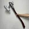92cm God of War Leviathan Axe Weapon Model PU Material Detachable Kratos Sword Samurai Ornaments Collection Desktop Display Toy 2