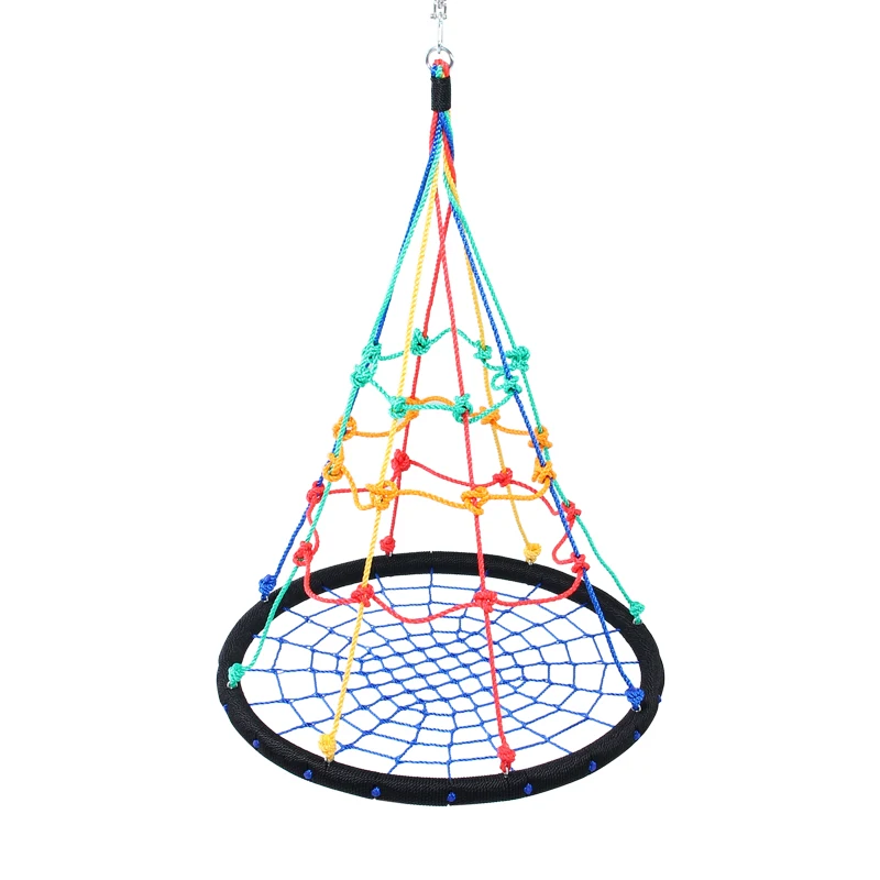 

Hanging circular net bag bird'nest swing early education indoor roof hanging induction training swing rotating swing cable