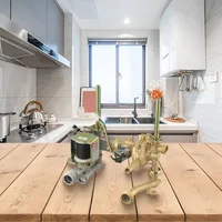 อะไหล่เครื่องทำน้ำอุ่นแก๊ส 710L วาล์วเชื่อมต่อทองแดง 150 มม. ชุดวาล์วน้ำและแก๊ส ออกแบบมาเพื่อความมั่นคงและความปลอดภัย 1