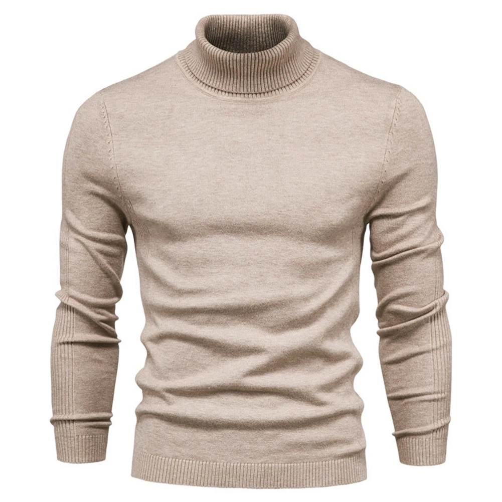 

Mens Sweaters Sweater Long Sleeve Muscle Soft Thick Turtleneck Warm Winter Easy Care Fleece Full Sleeve For Men