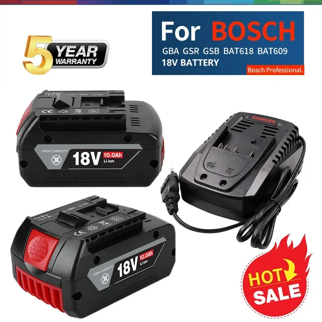 Bosch 도구의 성능을 높이는 BAT610G + AL1820CV 보쉬 전문가용 리튬 이온 배터리
