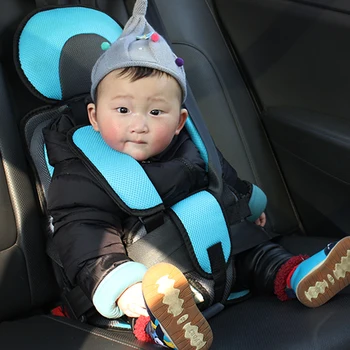어린이 안전 시트 매트, 6 개월에서 12 세까지 통기성 의자 매트, 아기 자동차 시트 쿠션, 조절 가능한 유모차 시트 패드