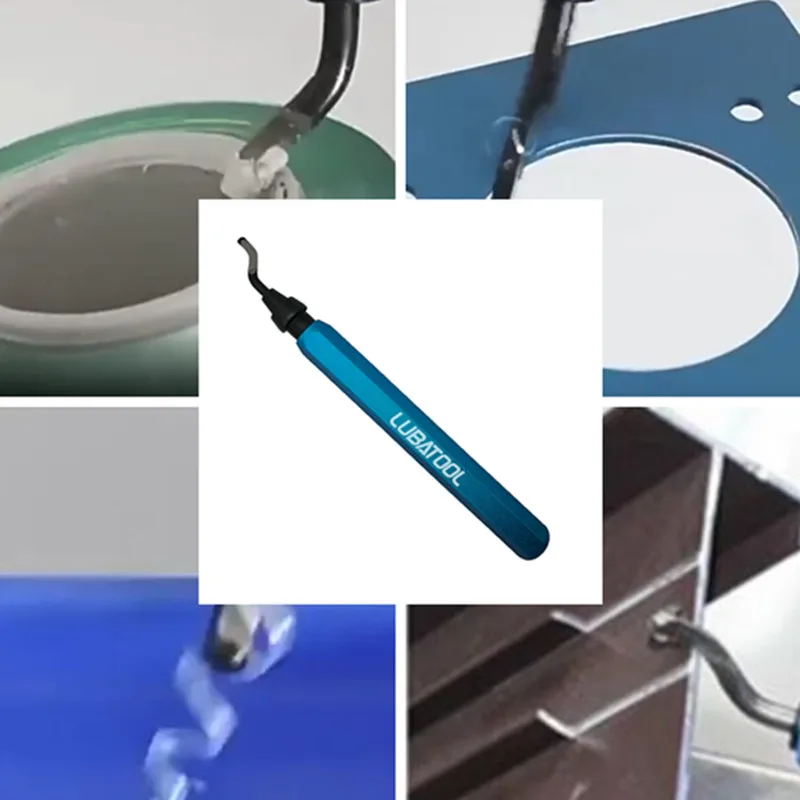 Deburring Tool LUBATOOL With 11 HSS Steel Blades 360 Degree Rotary Head For Metal Resin Plastic 3D Printing Wood