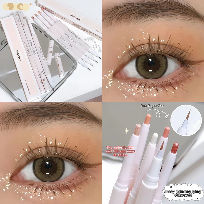 Matte Aegyosal Pencil Highlighter Glitter Waterproof Lasting Liquid Under Eye Liner Arrow Pen Shading Korean Make Up Cosmetics