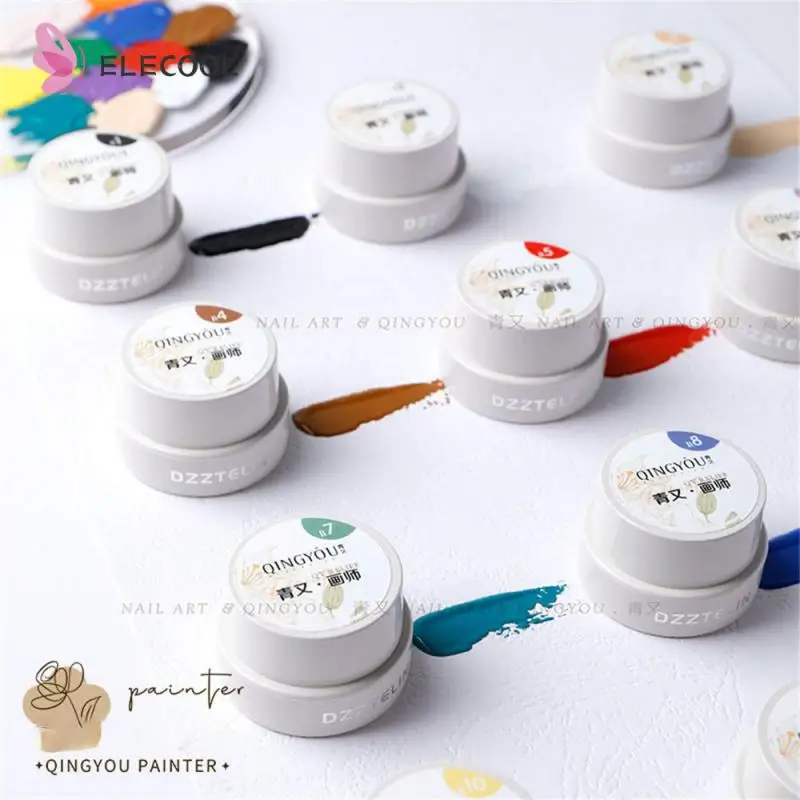 

For Nail Salons Gel Nail Polish Nail Art Nails Accessories Nail Painting Glue Nail Phototherapy Glue Long-lasting 12 Color