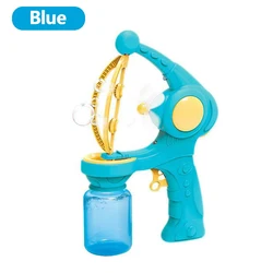 Electric Bubble Machine Toy for Kids - Automatic Outdoor Soap Blower for Parties and Gifts (Blue)