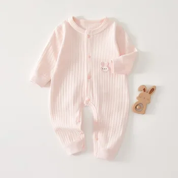 AYNIGIELL Primavera e Autunno 0-12 Mesi Pagliaccetti per Neonato di Qualità Superior 100% Cotone Tuta per Neonati e Ragazze 1