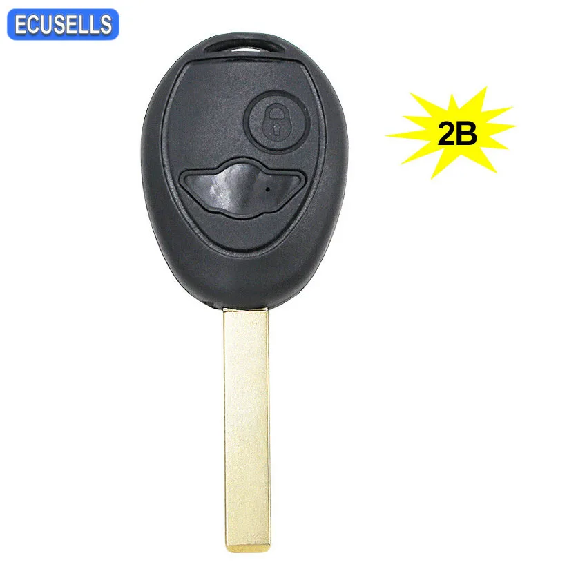 New 2-Button Remote Key Fob Case + Uncut Blade For BMW & Mini Cooper – Includes Logo, Model #A22 By FOBTRONICS