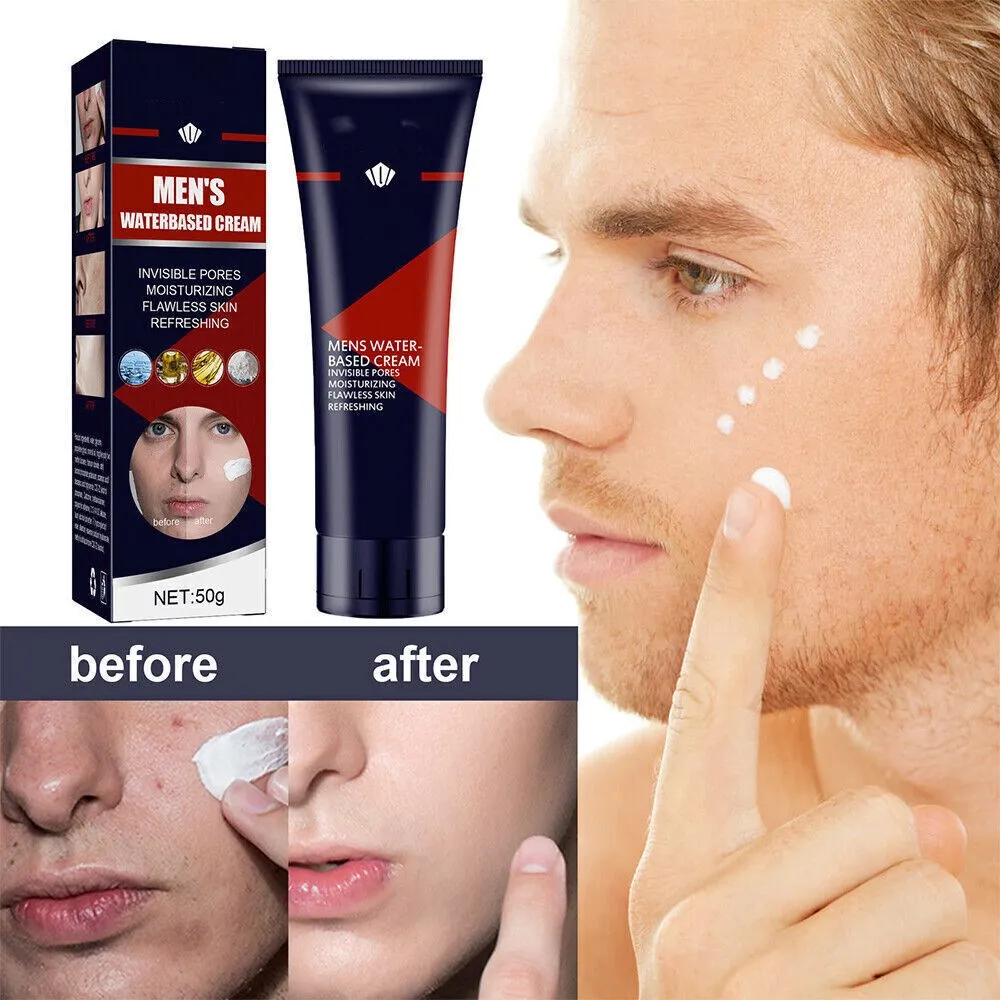 

Men Lightweight Waterproof Foundation BB Cream Makeup Concealer Moisturizing Revitalising Nourishing Whitening Foundation 50g