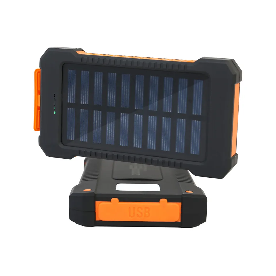High Capacity Solar Power Bank with Flashlight
