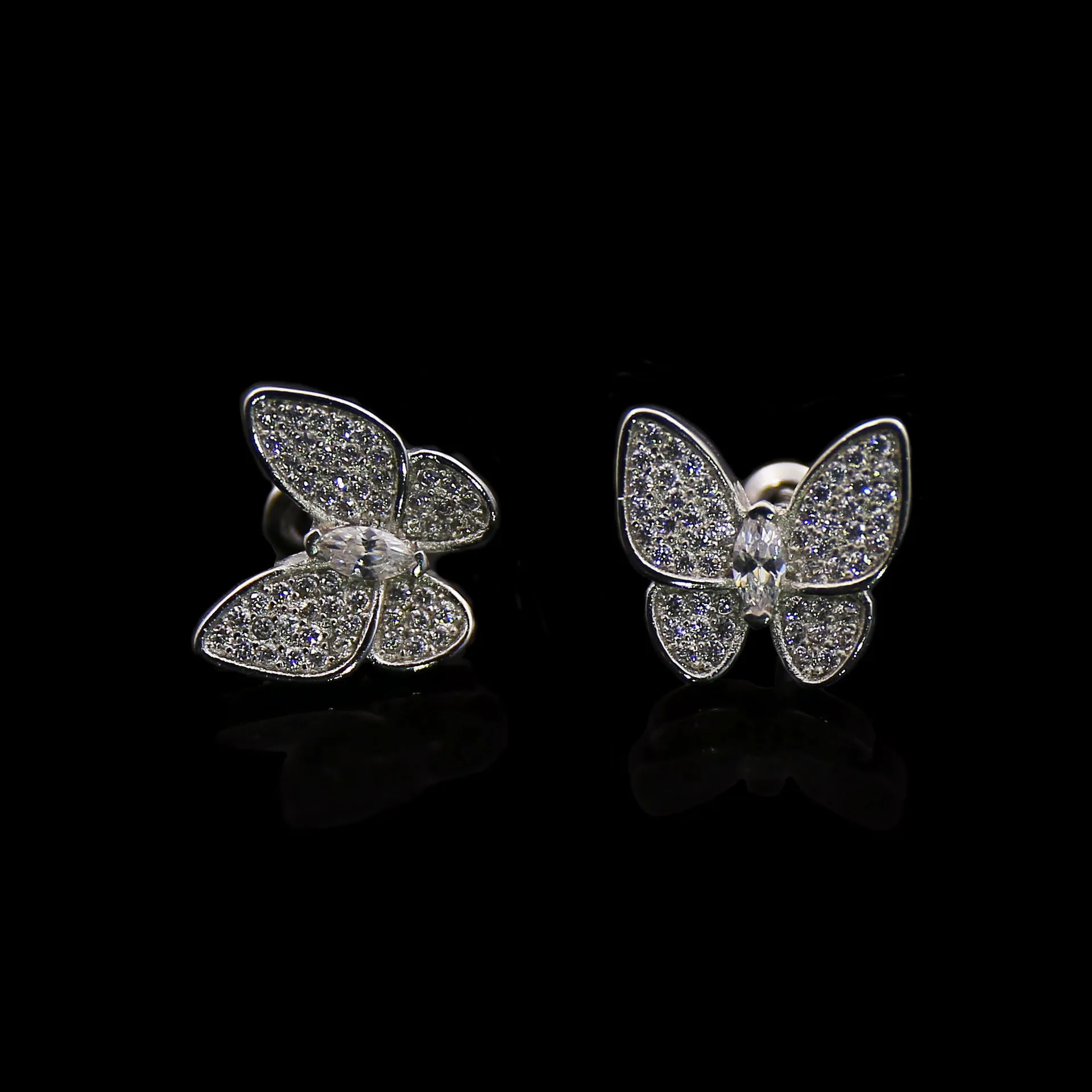 Butterfly Full Zircon Earrings