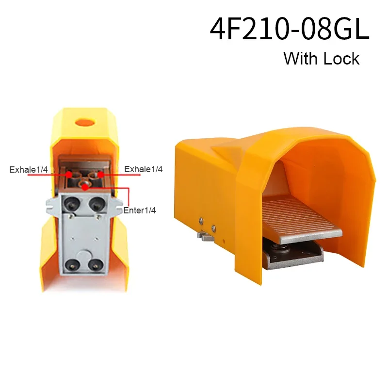 G 1/4" Pneumatique Pied Pédale Valve - Bricolage