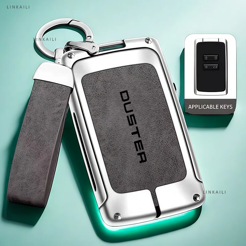 Auto TPU Zink-legierung Schlüssel Fall Tasche Für Renault Duster Logo Auto Schlüssel Kette Auto Metall Schlüssel Shell Auto Innen Dekoration Zubehör – Detail 5
