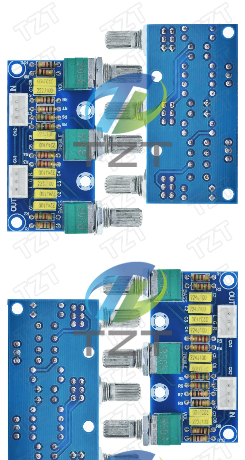 1/3PCS XH-M802 Passive Bord Verstärker Vorverstärker Power Modul Low High Sound Einstellung Electonic Diy Elektronische PCB Board – Detail 3