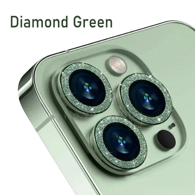 Metal Ring Camera Protectors with Lens Glass Film Cover