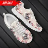 Spring Leisure Sneakers for Ladies Sugar Skull Pattern Gothic Flats Lace Up Shoes Comfort Air Mesh Footwear Zapatos 1