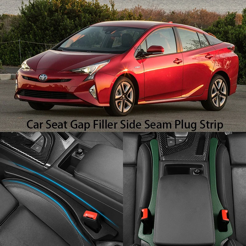 For Toyota Prius a Car Seat Gap Filler Side Seam Plug Strip Leak-proof  Filling Gap Anti-drop Interior Car Decoration Supplies