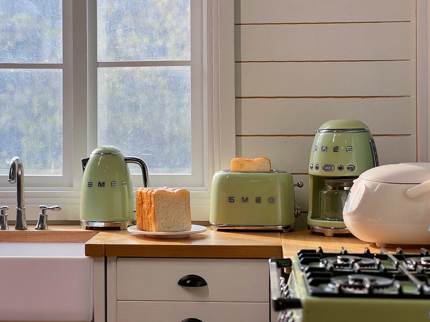 1/6 doll house model furniture accessories mini model Kitchen appliances/small household appliances set of three 4