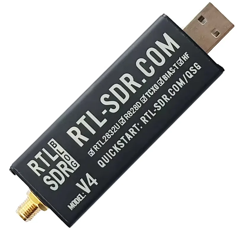RTL-SDR Blog RTL SDR V4 R828D RTL2832U 1PPM TCXO SMA RTLSDR Software Defined Rad