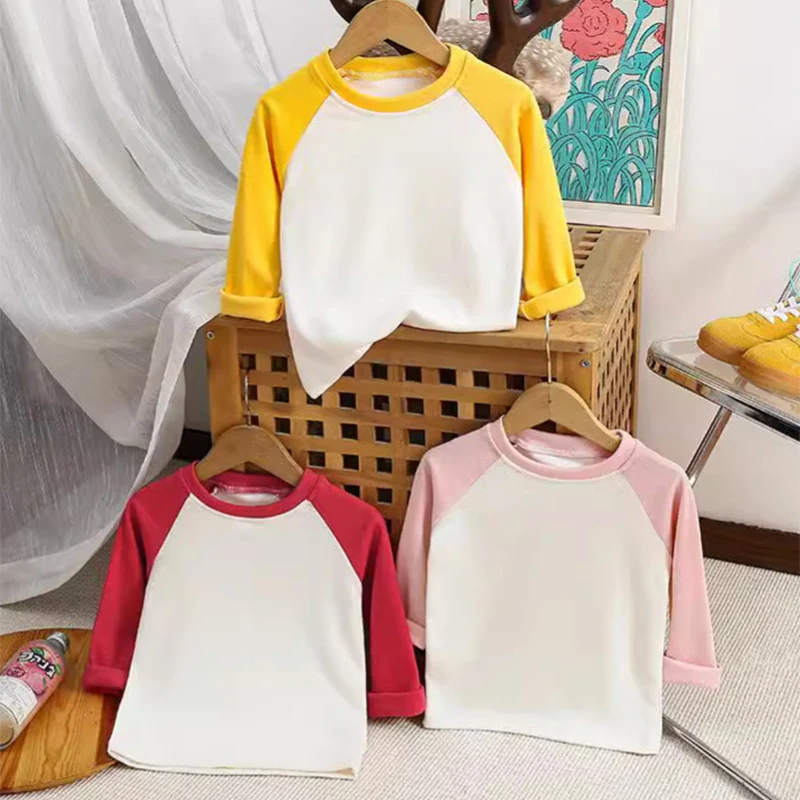 Kids Solid Long Sleeve Tee 4
