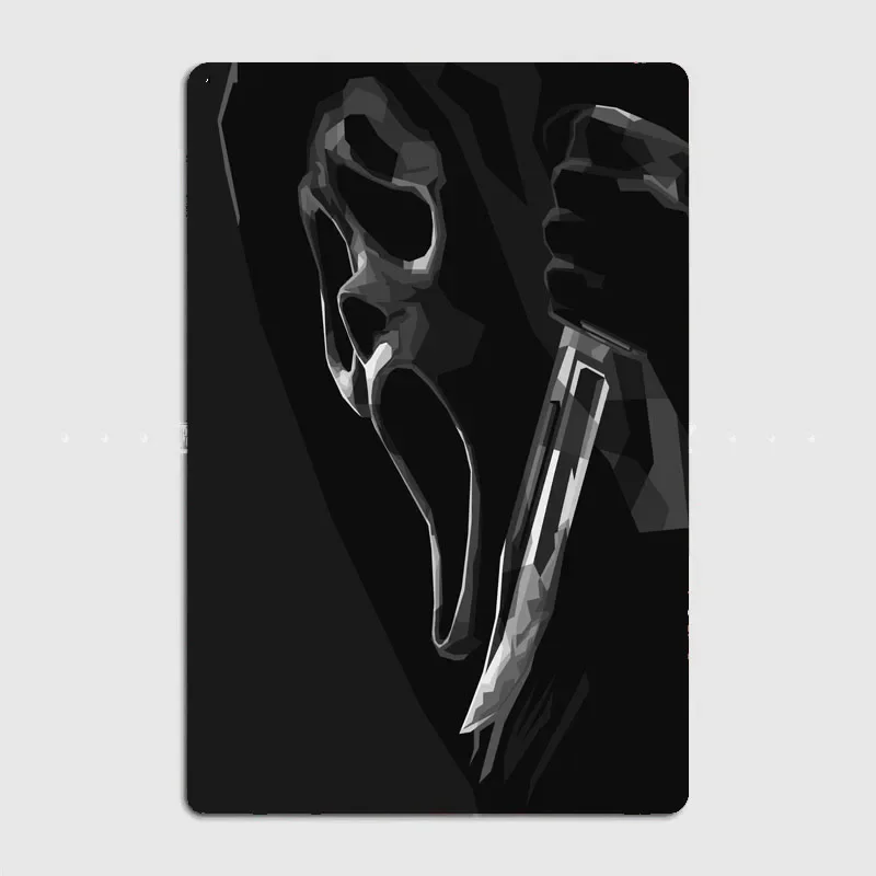 

Крик из фильма «ужасы», домашние винтажные 탄탄권권권총 총, постеры для комнаты, стены, фермерского дома, Хэллоуин, неоновые вывески, Декор